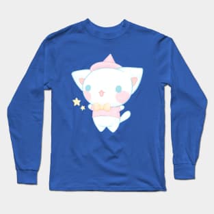 Cute magic cat - Kawaii aesthetic Long Sleeve T-Shirt